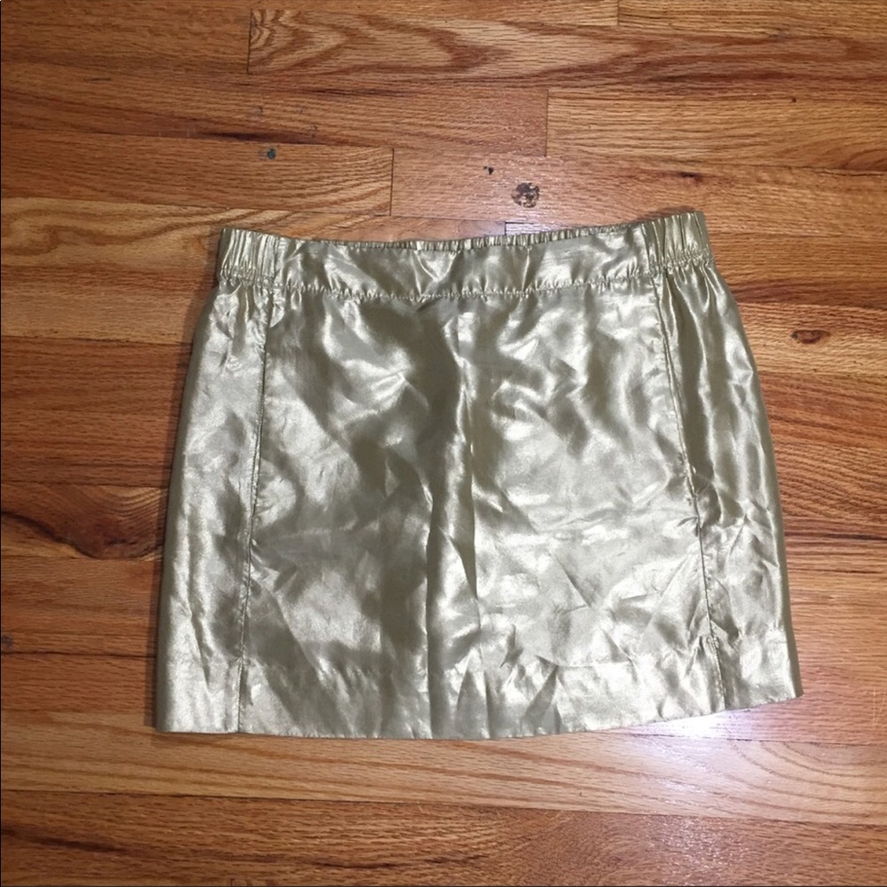J. Crew Metallic Habutai mini Size 2
